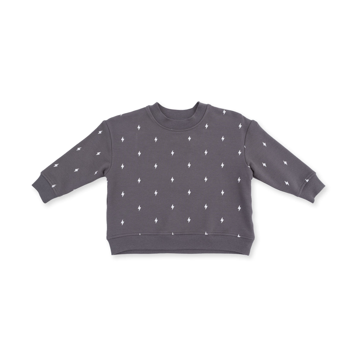 Angel Dear Lightning Bolt French Terry Drop Sleeve Sweatshirt & Jogger Pant