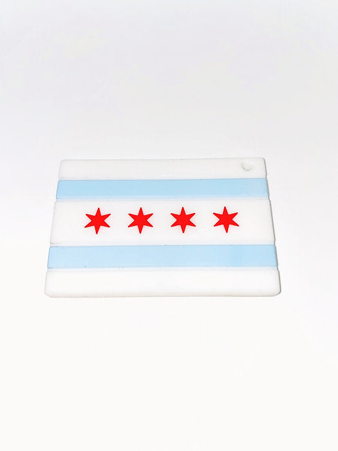 Chicago Flag Teether - Twinkle Twinkle Little One