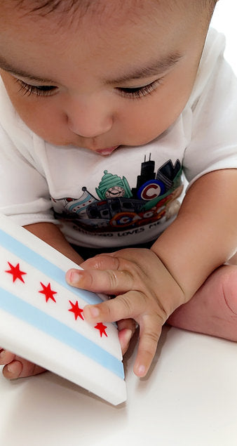 Chicago Flag Teether - Twinkle Twinkle Little One