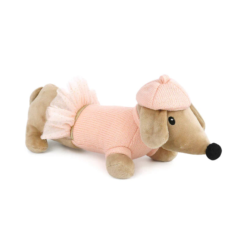 Mon Cheri French Dog Plush Toy - Pink - Twinkle Twinkle Little One