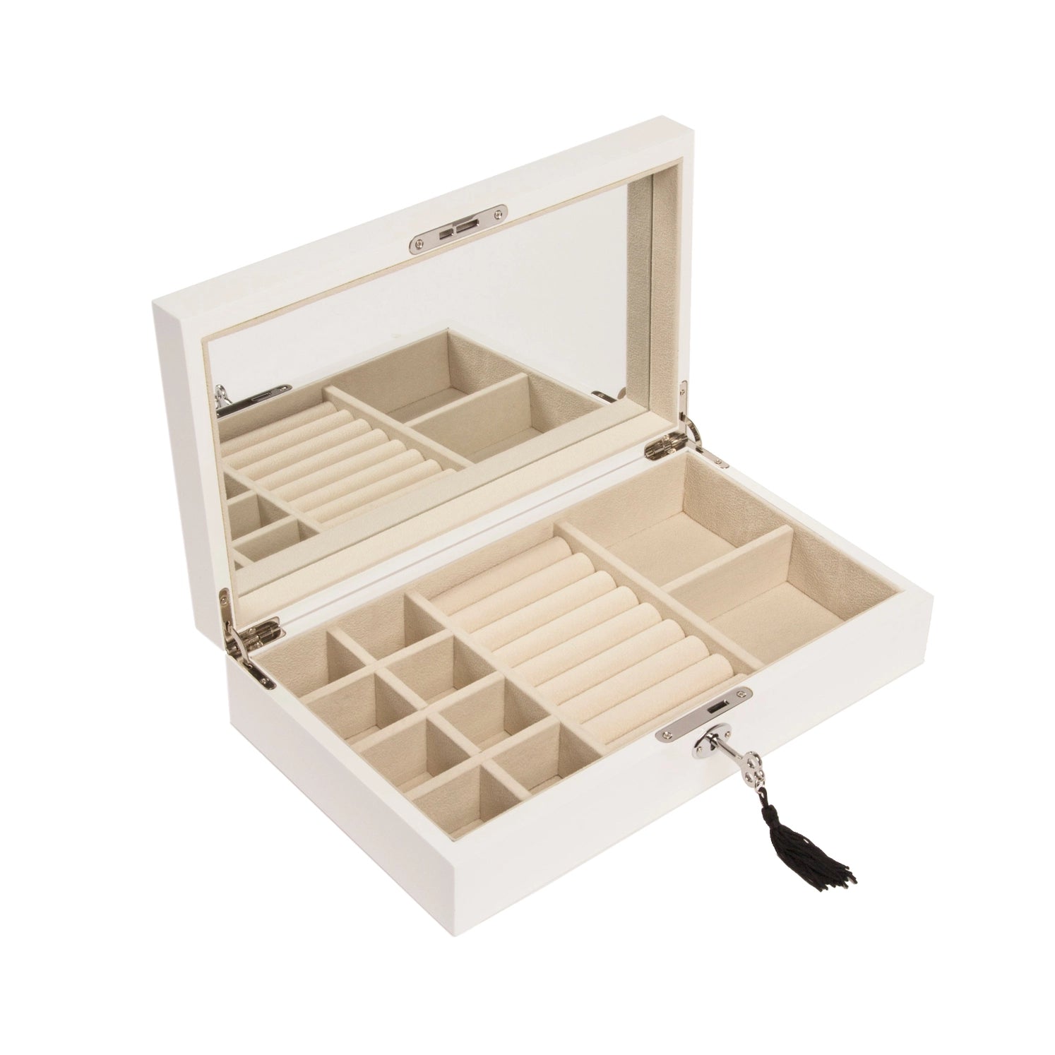 White Stackable High-Gloss Jewelry Box - Twinkle Twinkle Little One