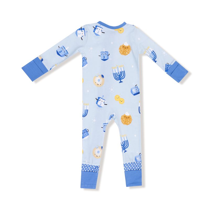 Hanukkah Blue 2 Way Zipper Romper - Twinkle Twinkle Little One