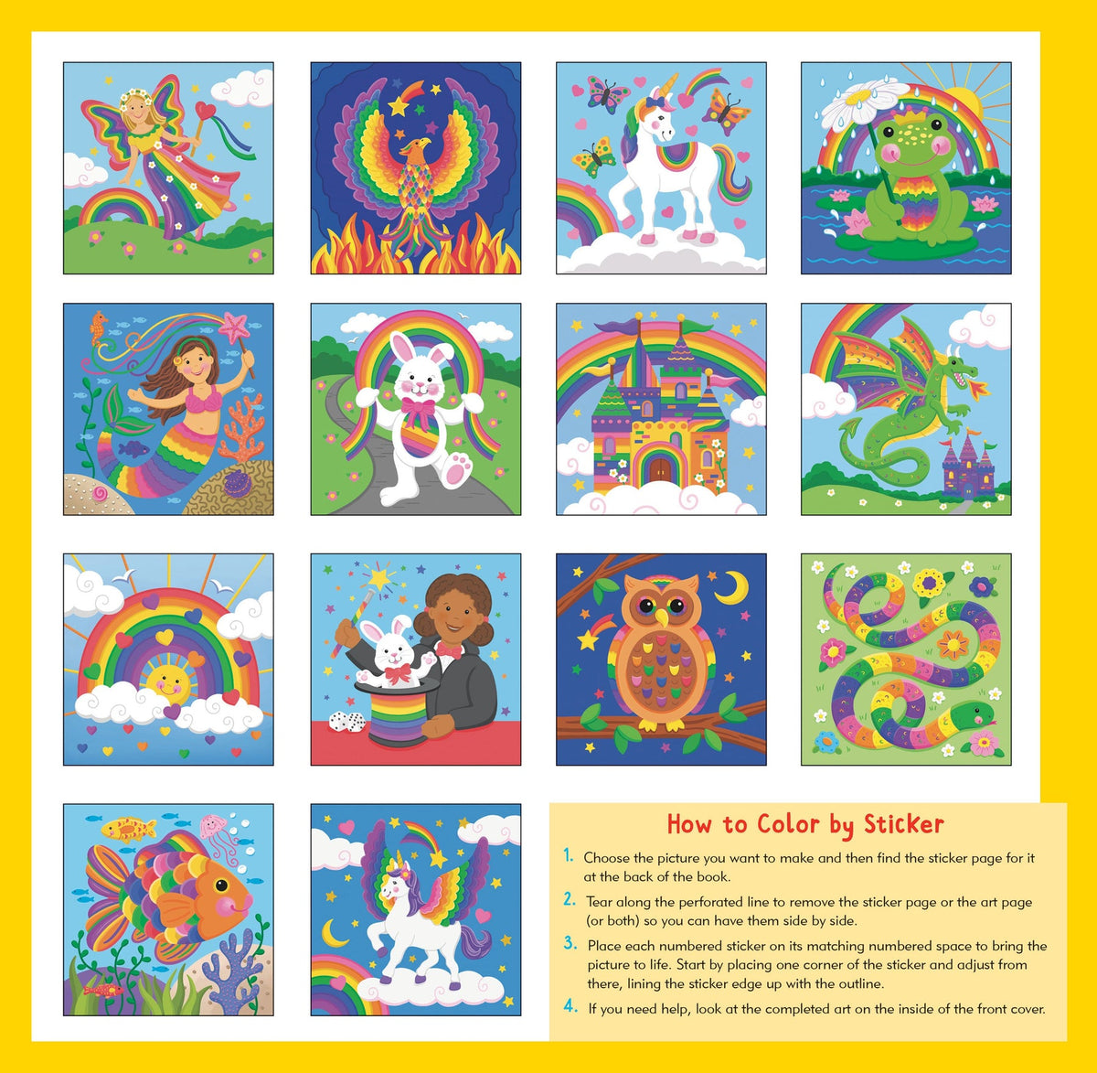 My First Color-By-Sticker Book -- Rainbow Magic - image 2
