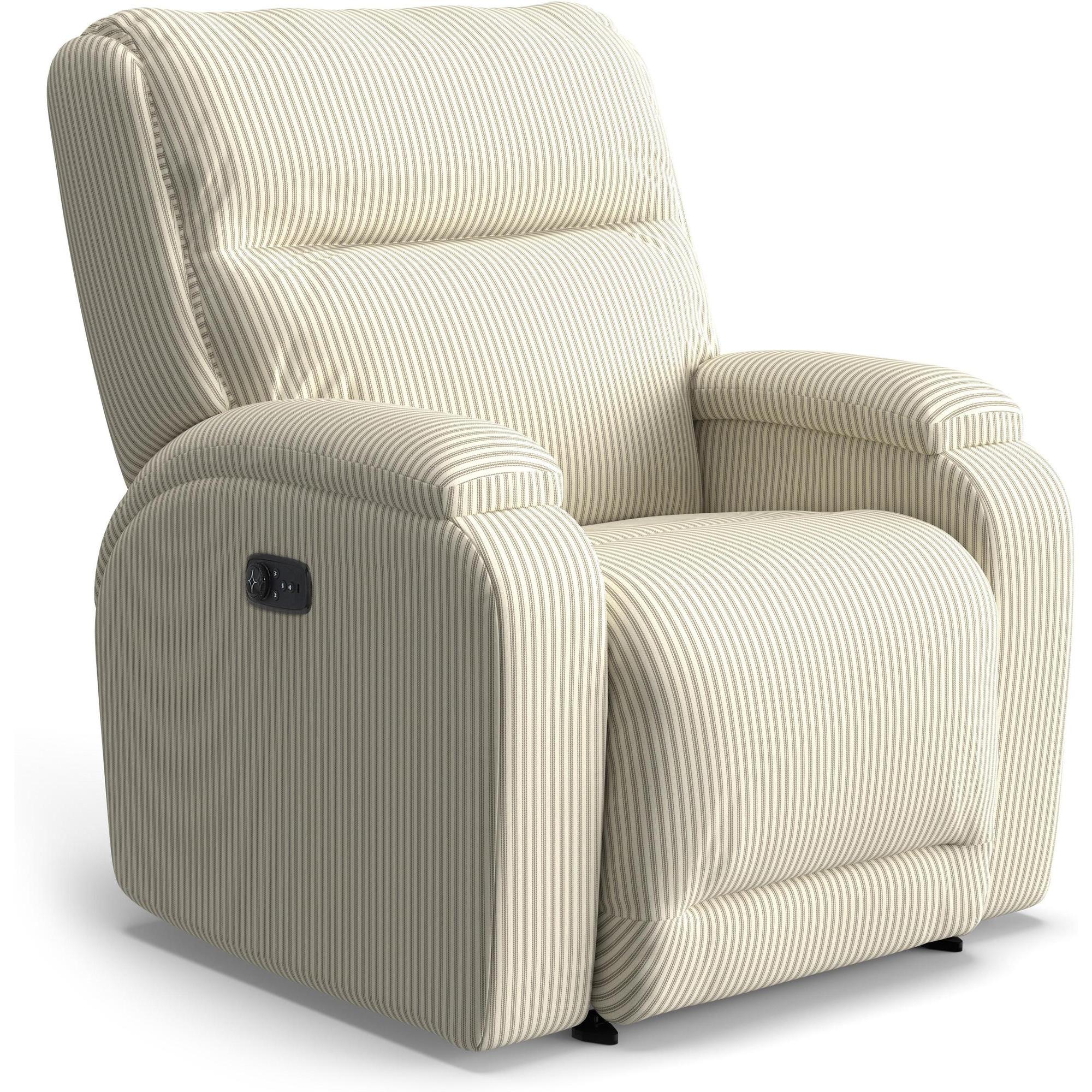 Storytime Maverly Power Cozzia Swivel Glide Recliner with Heat & Massage