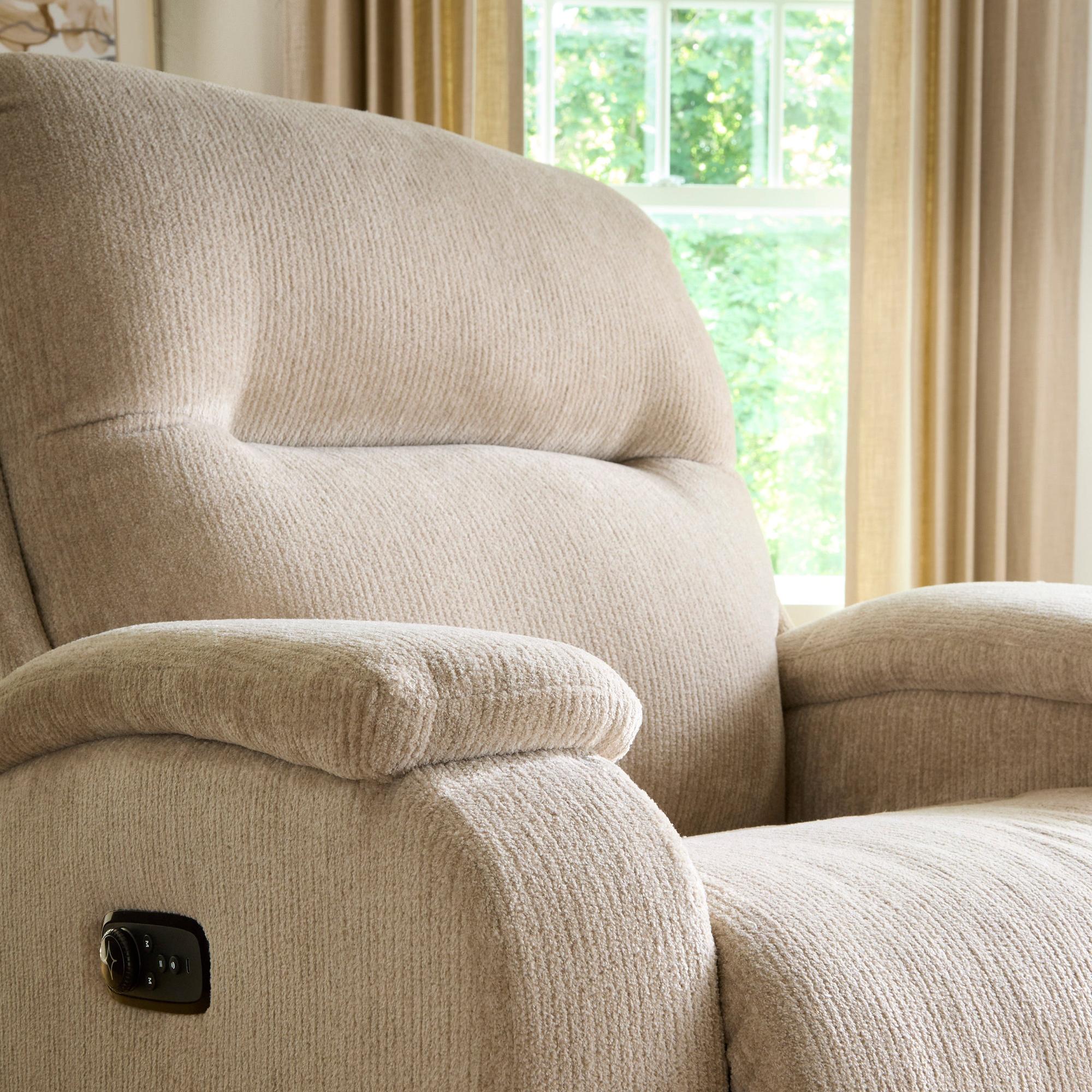 Storytime Maverly Power Cozzia Swivel Glide Recliner with Heat & Massage