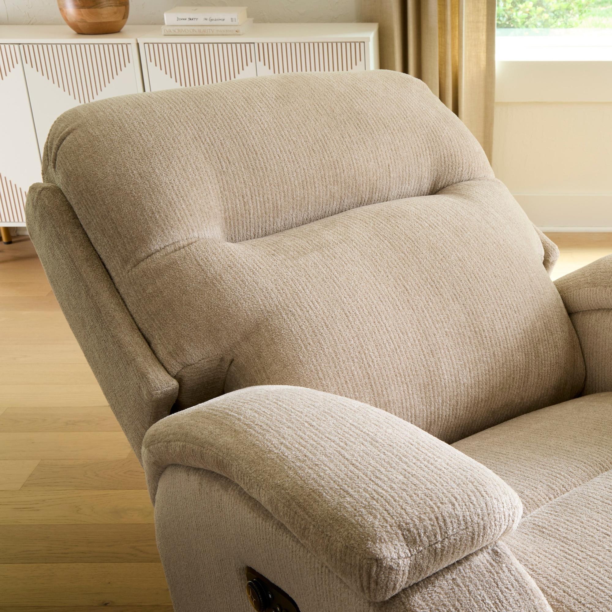 Storytime Maverly Power Cozzia Swivel Glide Recliner with Heat & Massage