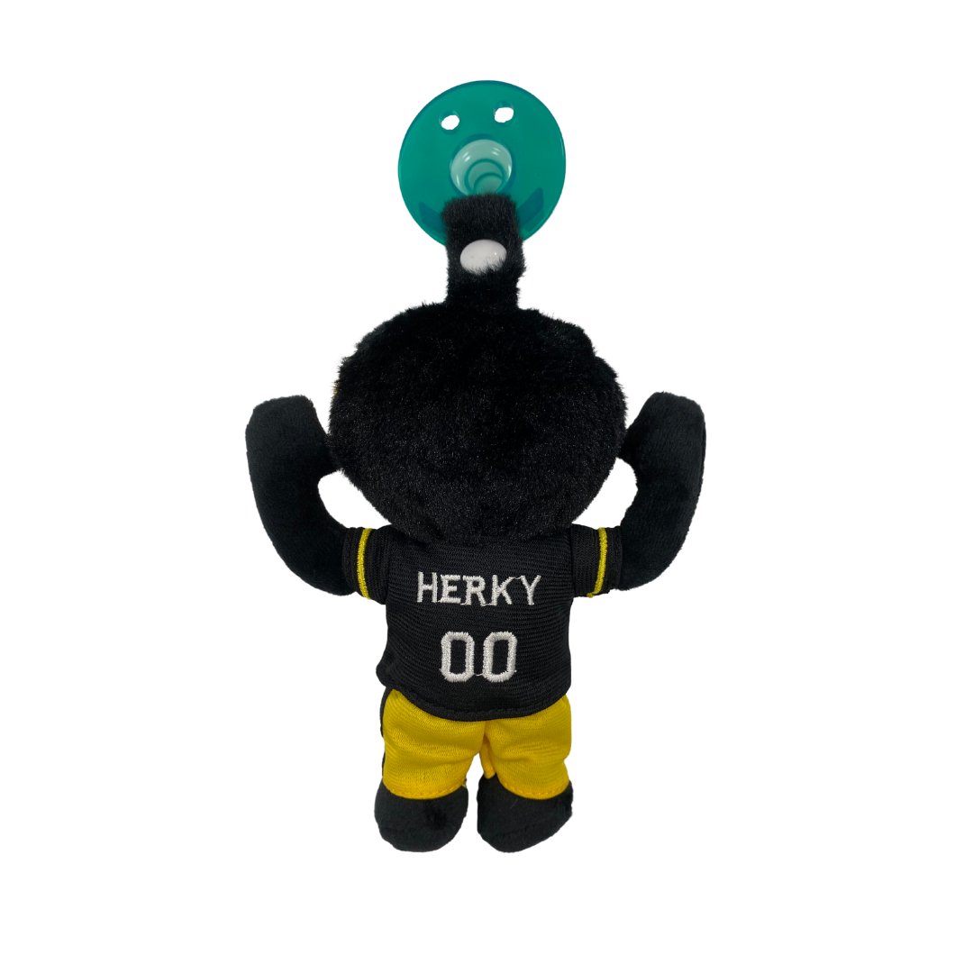 University of Iowa - Herky The Hawk Plush Pacifier - Twinkle Twinkle Little One