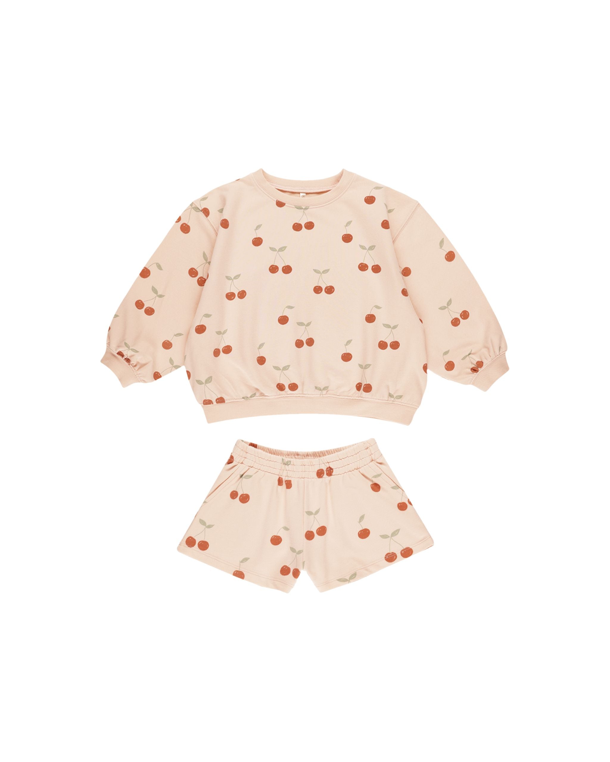 Summer Terry Set - Cherries - Twinkle Twinkle Little One