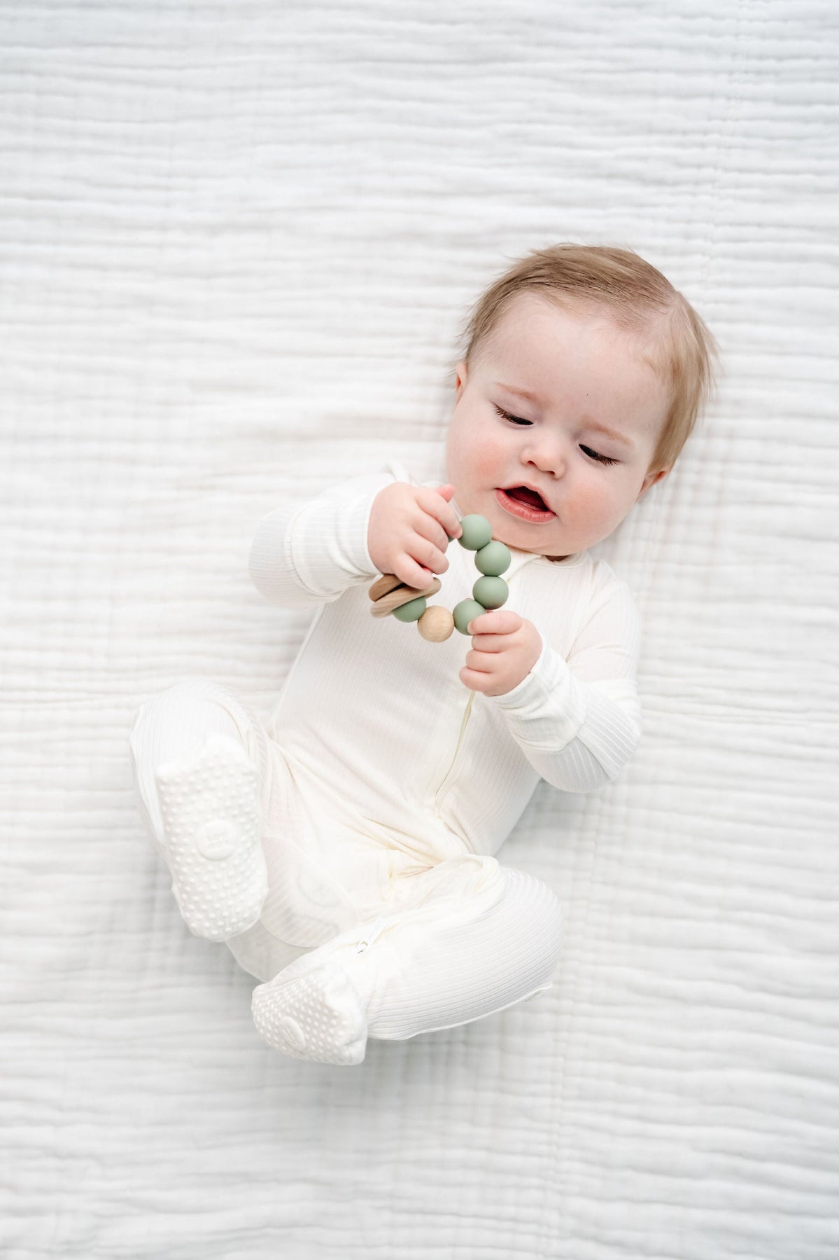 Lou Lou & Company Wren Ribbed Footies - Twinkle Twinkle Little One