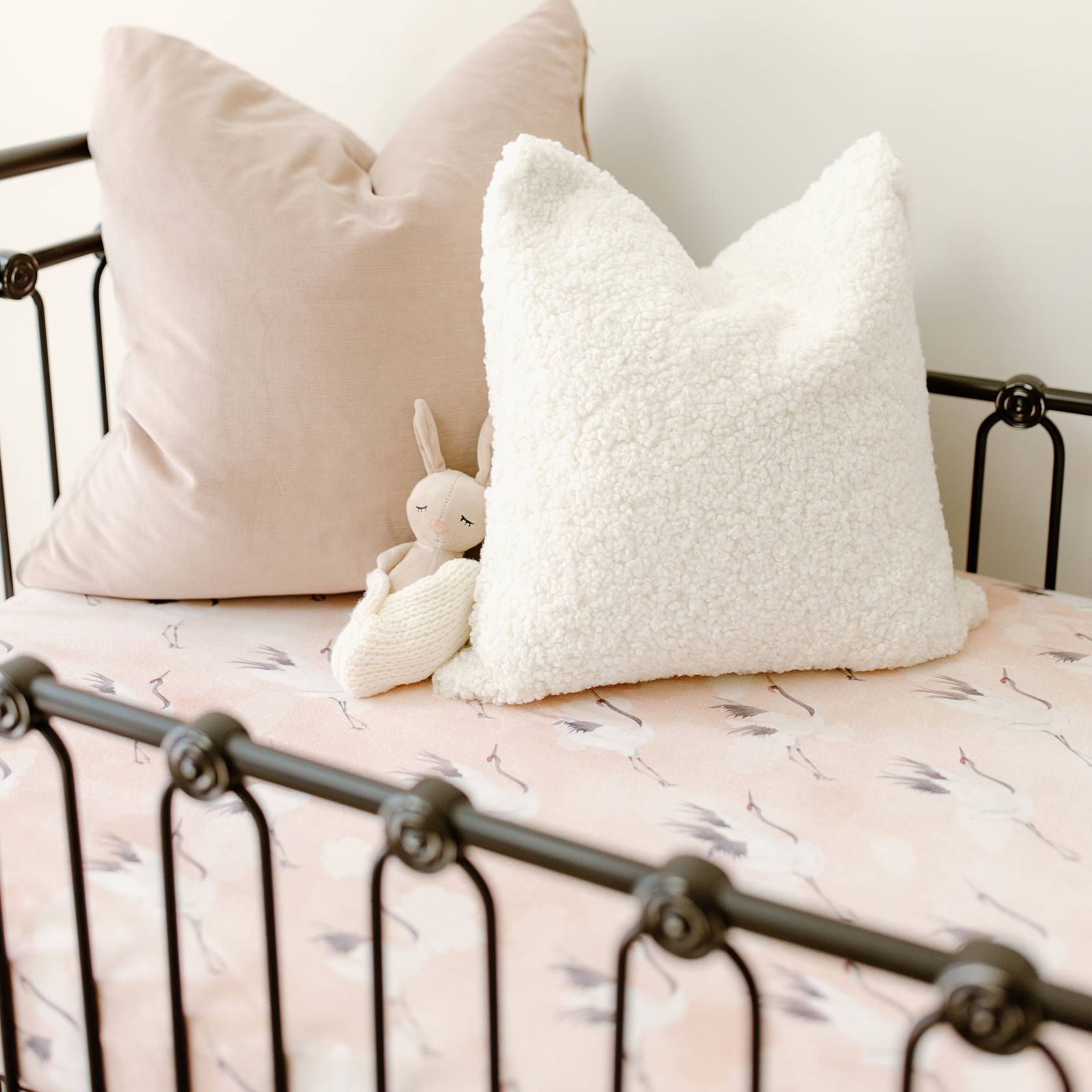 Faux Sheepskin 18x18 Pillow - Twinkle Twinkle Little One