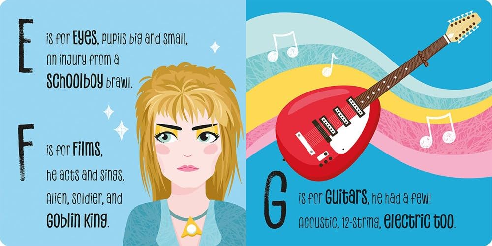 ABC of David Bowie: A Rhyming Lullaby Board Book - Twinkle Twinkle Little One