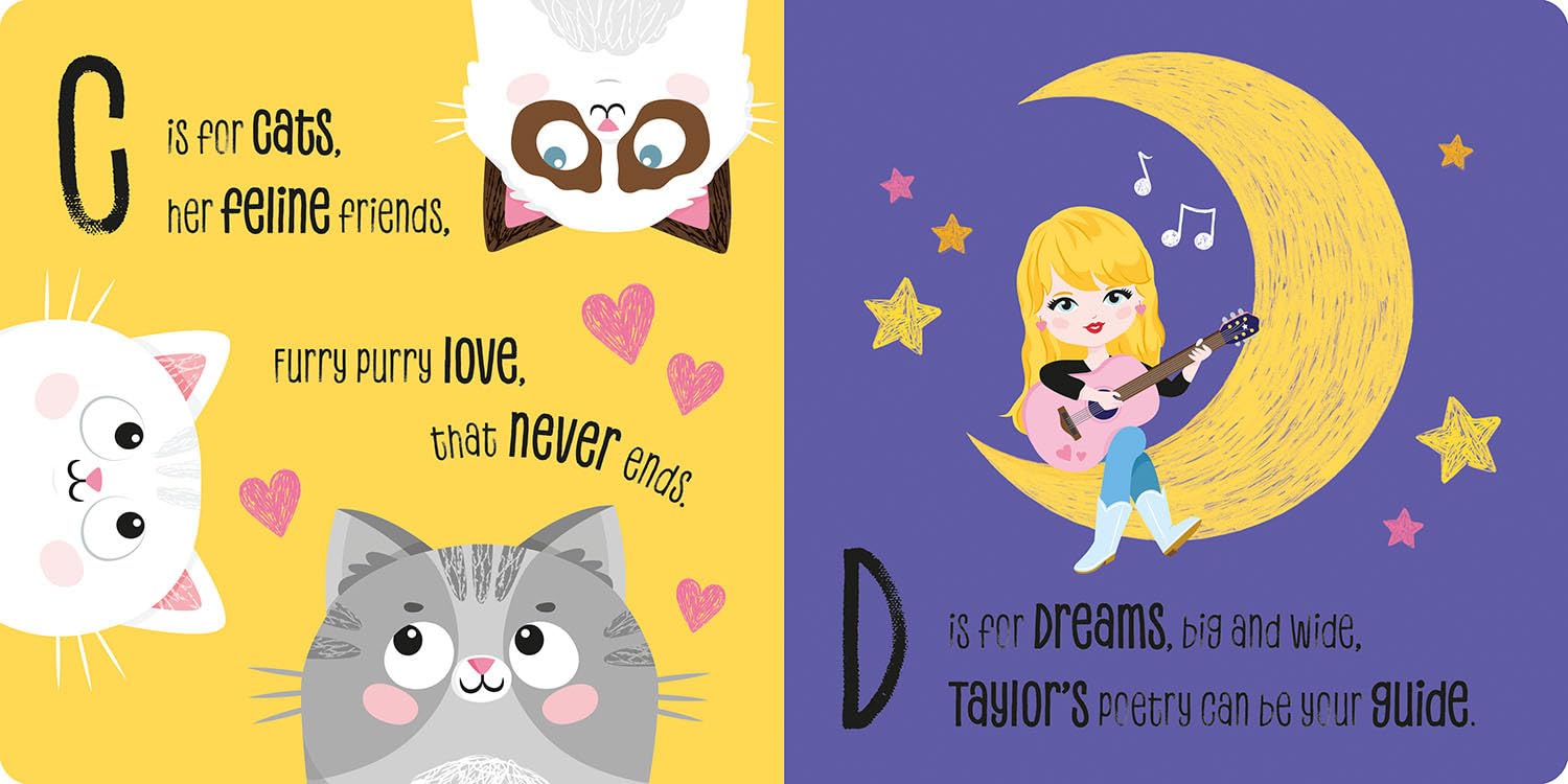 ABC of Taylor Swift: A Rhyming Lullaby Board Book - Twinkle Twinkle Little One