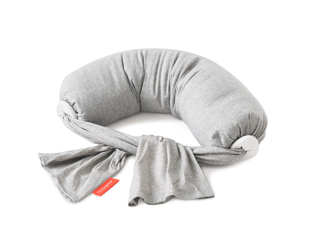BBHugMe Nursing Pillow - Grey Melange - Twinkle Twinkle Little One