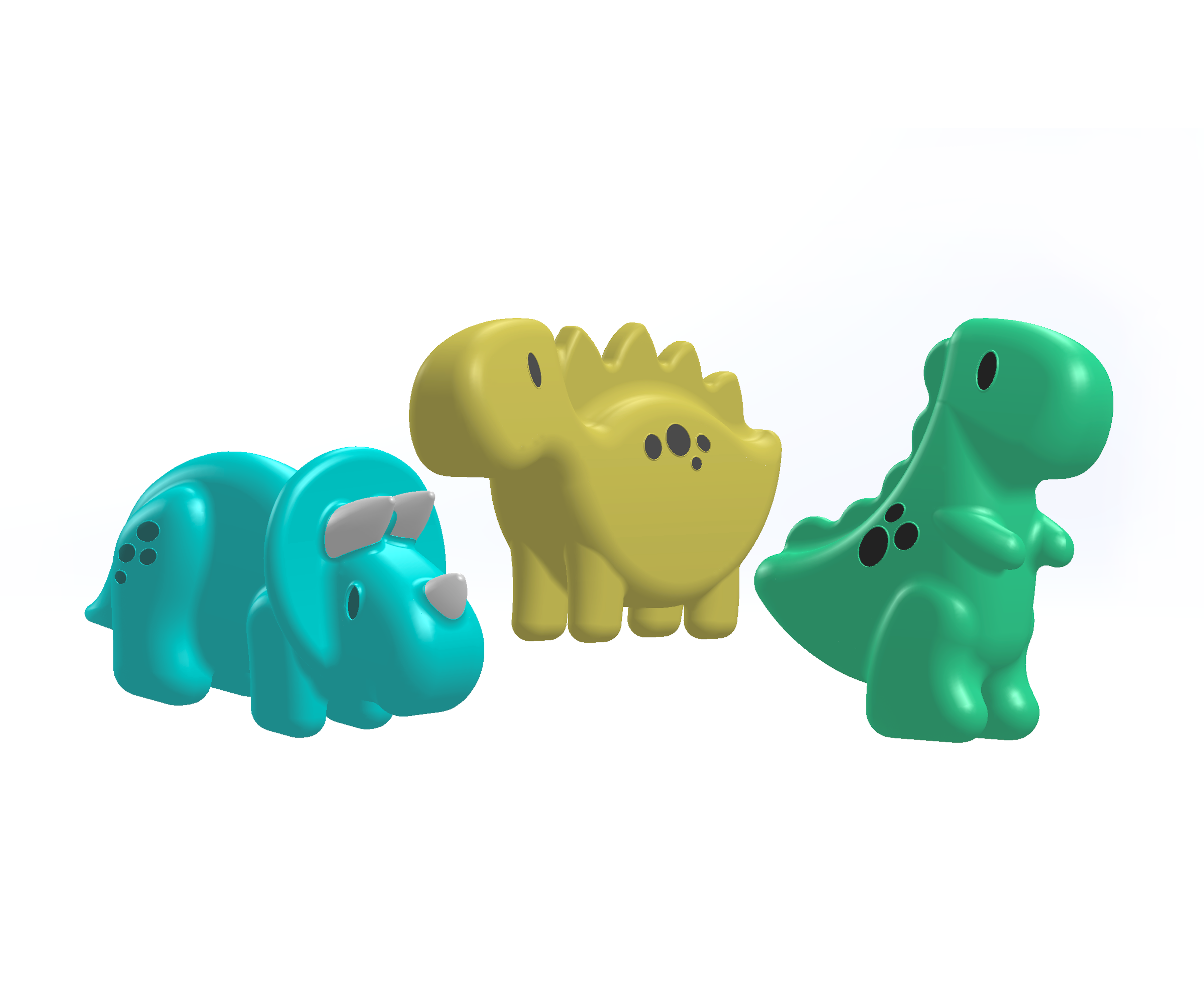 Dinosaur Bath Pals Set of Twinkle Twinkle Little One