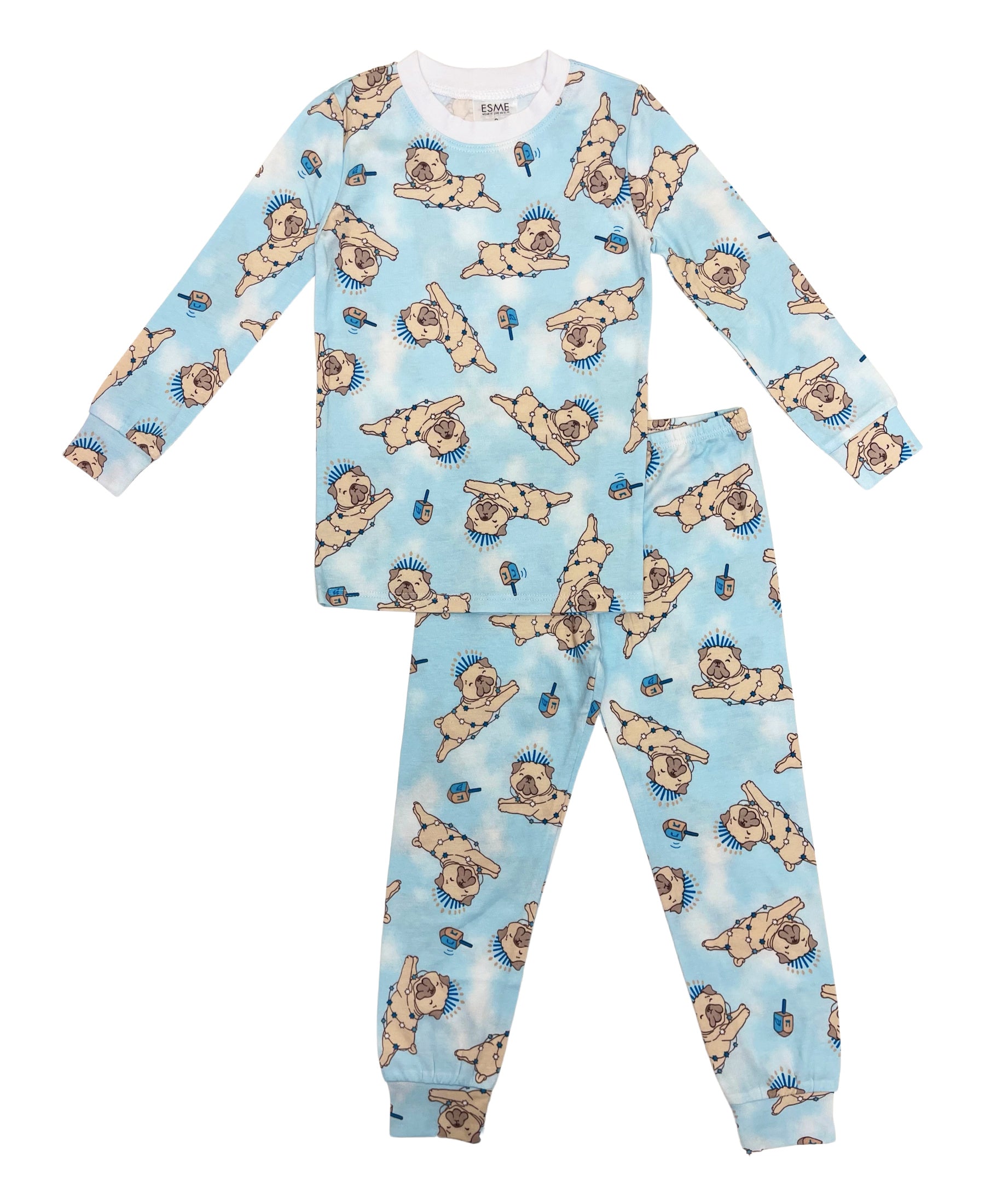 Hanukkah Pug Full Length Set - Twinkle Twinkle Little One