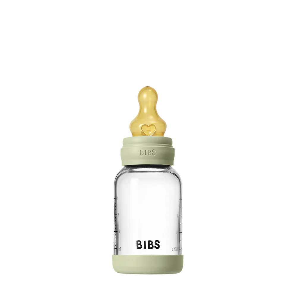Baby Glass Bottle Set 4oz Latex