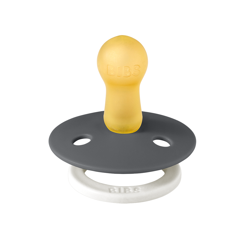 BIBS Colour 2 PACK Iron GLOW/Baby Blue GLOW Pacifier 2 Pack - Twinkle Twinkle Little One