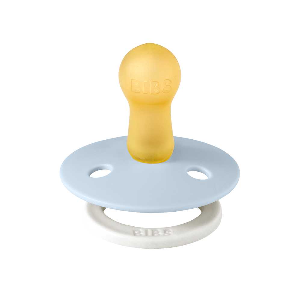 BIBS Colour 2 PACK Iron GLOW/Baby Blue GLOW Pacifier 2 Pack - Twinkle Twinkle Little One