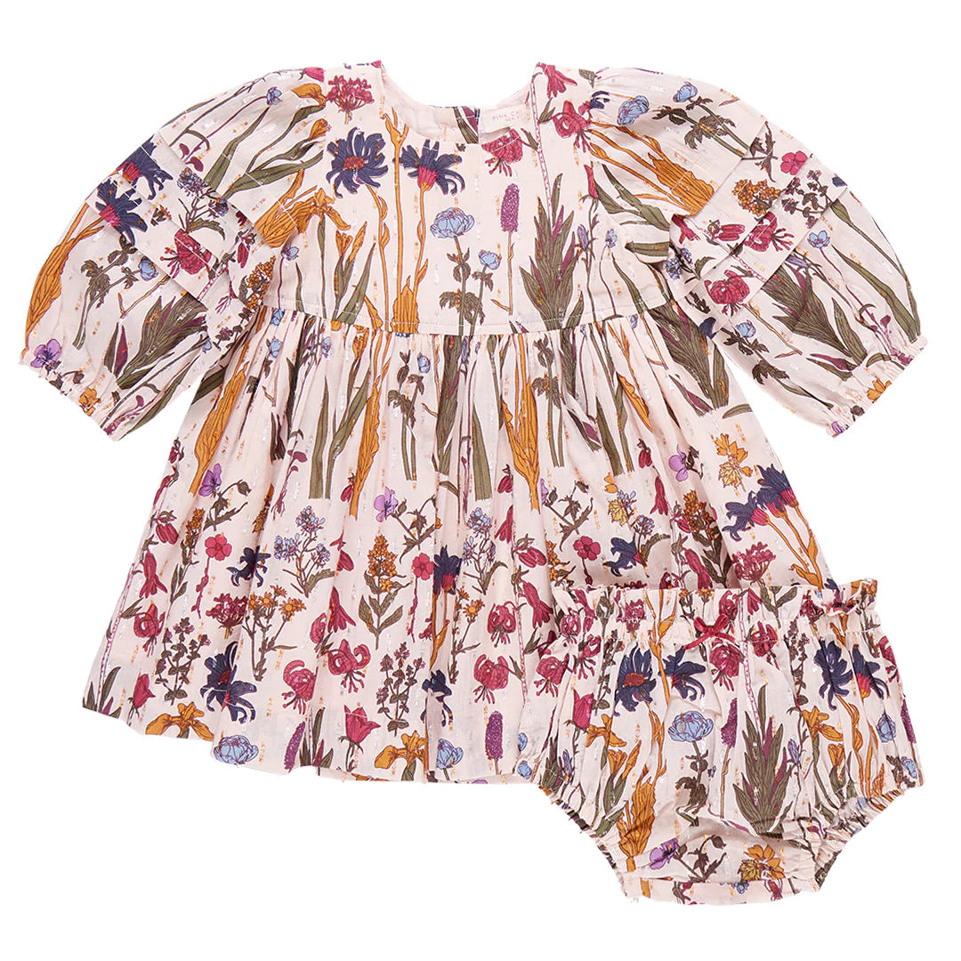 Baby Girls Brooke Dress Set - Autumn Flowers - Twinkle Twinkle Little One