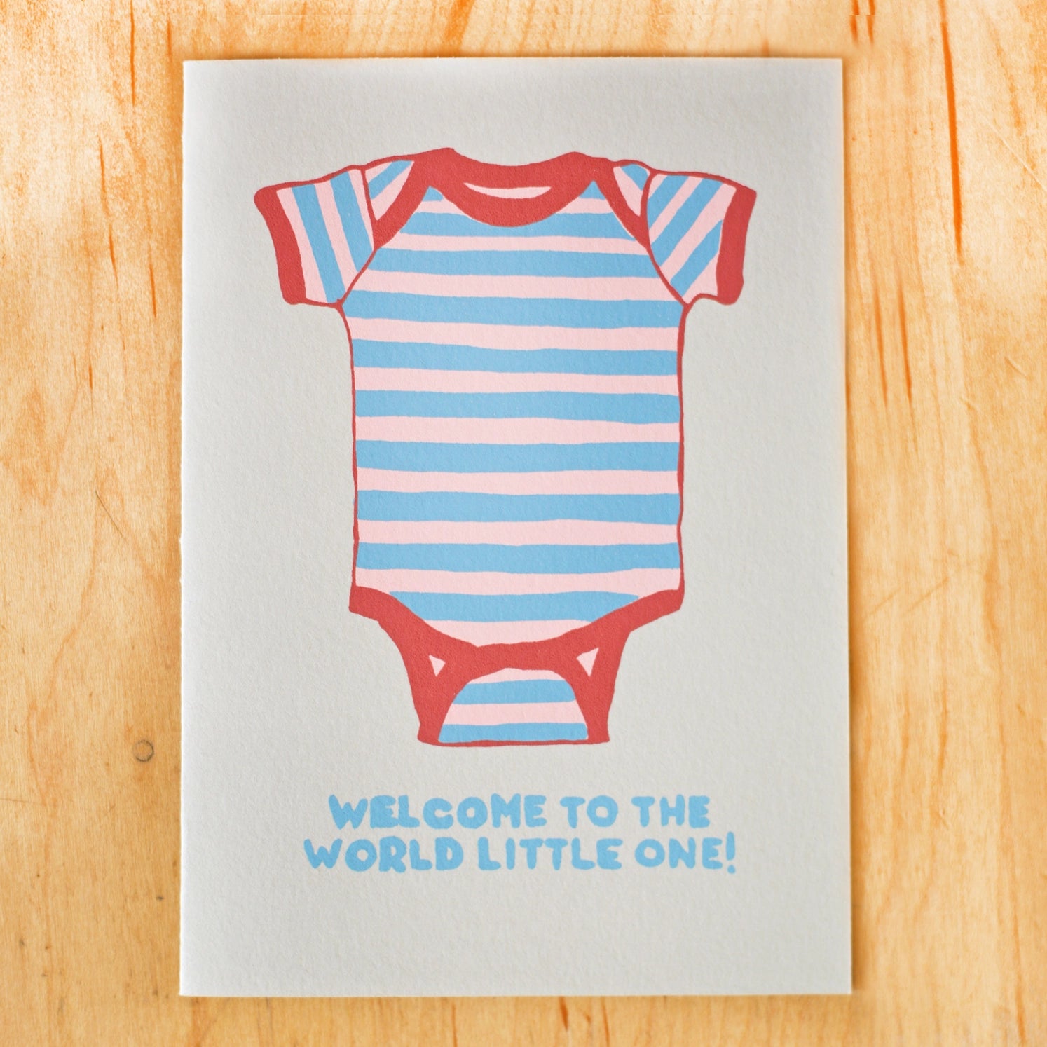 Baby Onesie Greeting Card - Twinkle Twinkle Little One