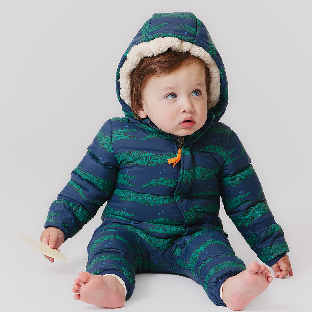 Baby Snowsuit - Crocodiles - Twinkle Twinkle Little One