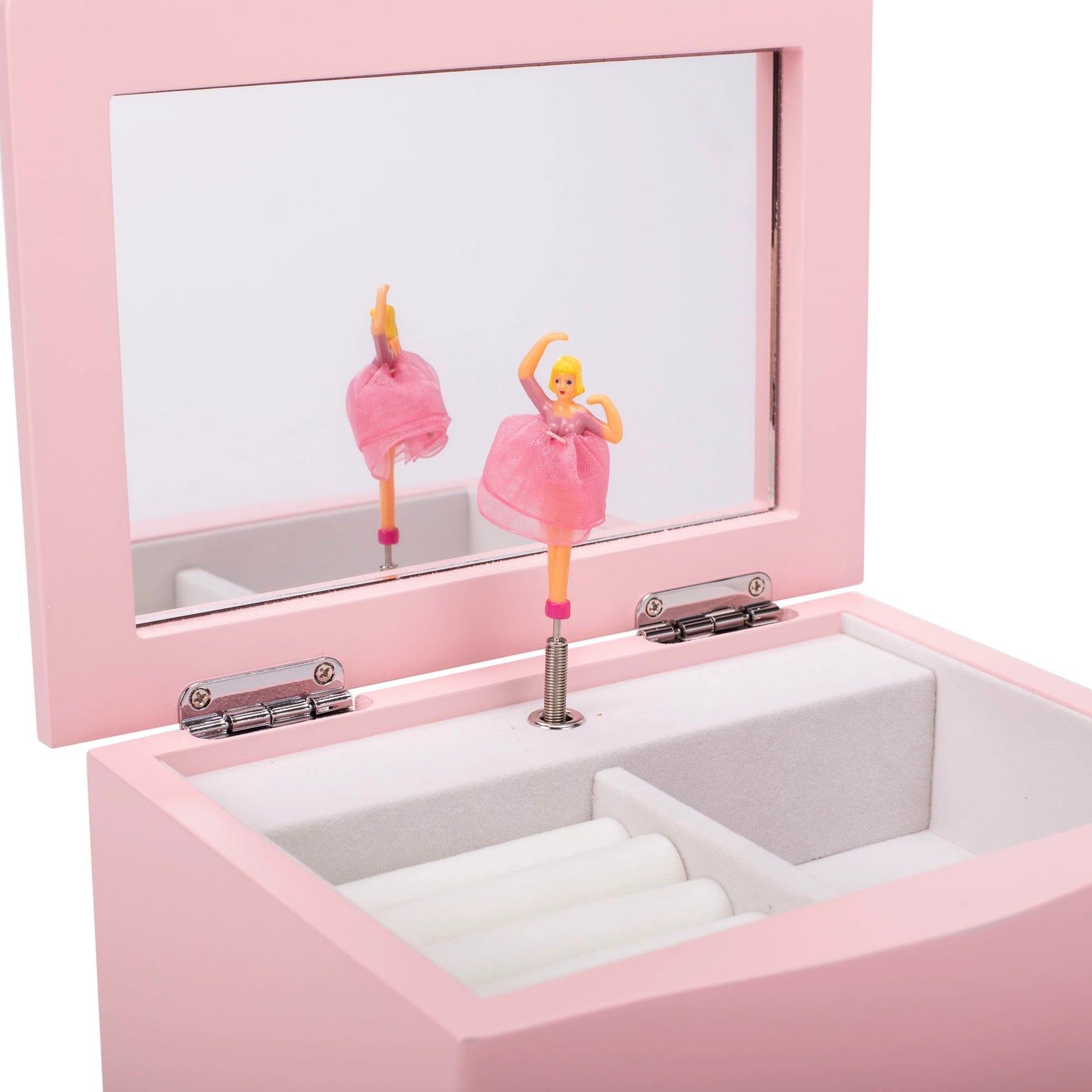 Graceful Ballerina Musical Jewelry Box – Pink