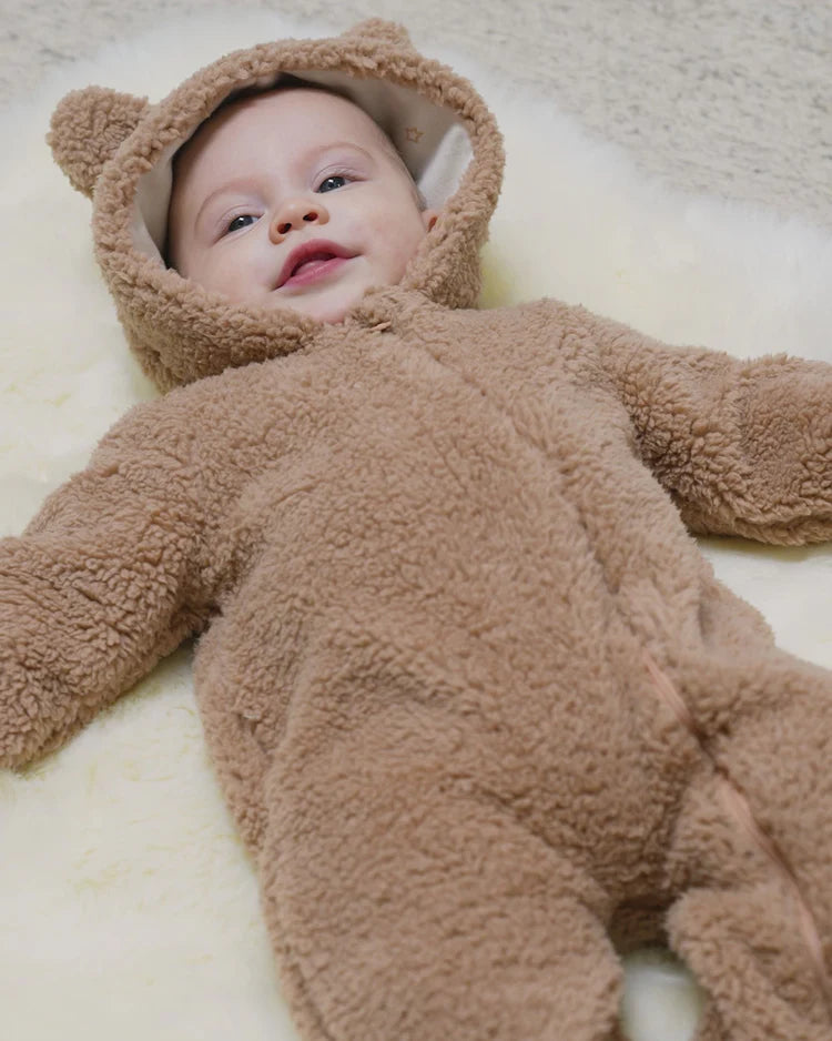 Bear Jumpsuit - Beige - Twinkle Twinkle Little One