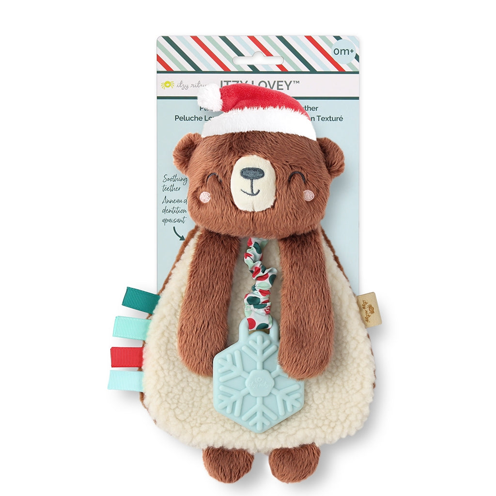 Holiday Itzy Lovey™ Plush And Teether Toy - Bear - Twinkle Twinkle Little One