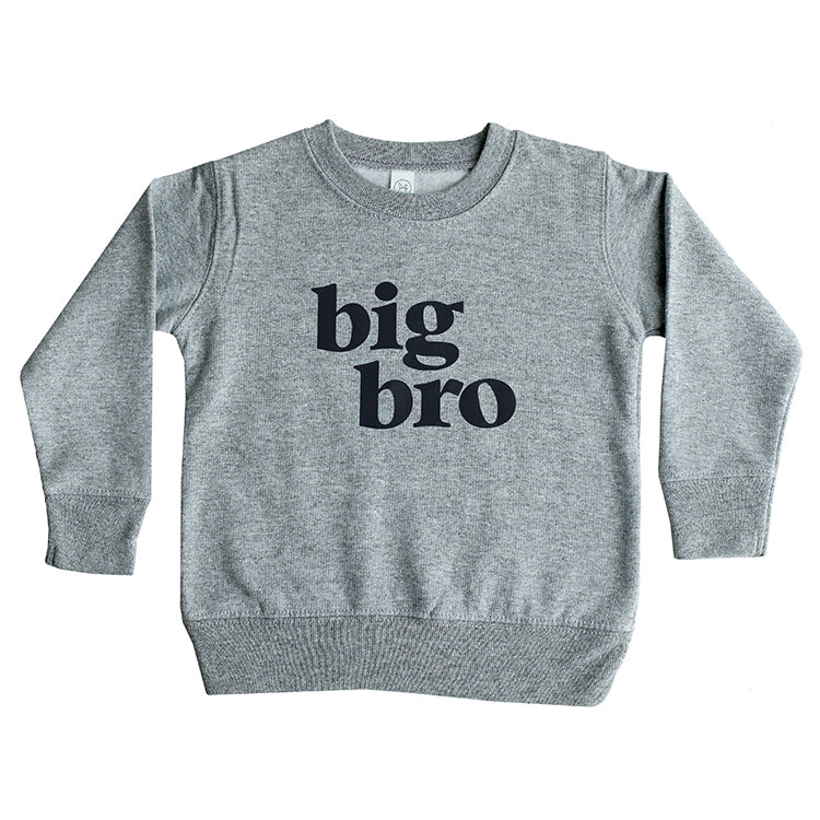 Heather Grey Big Bro Sweatshirt - Twinkle Twinkle Little One