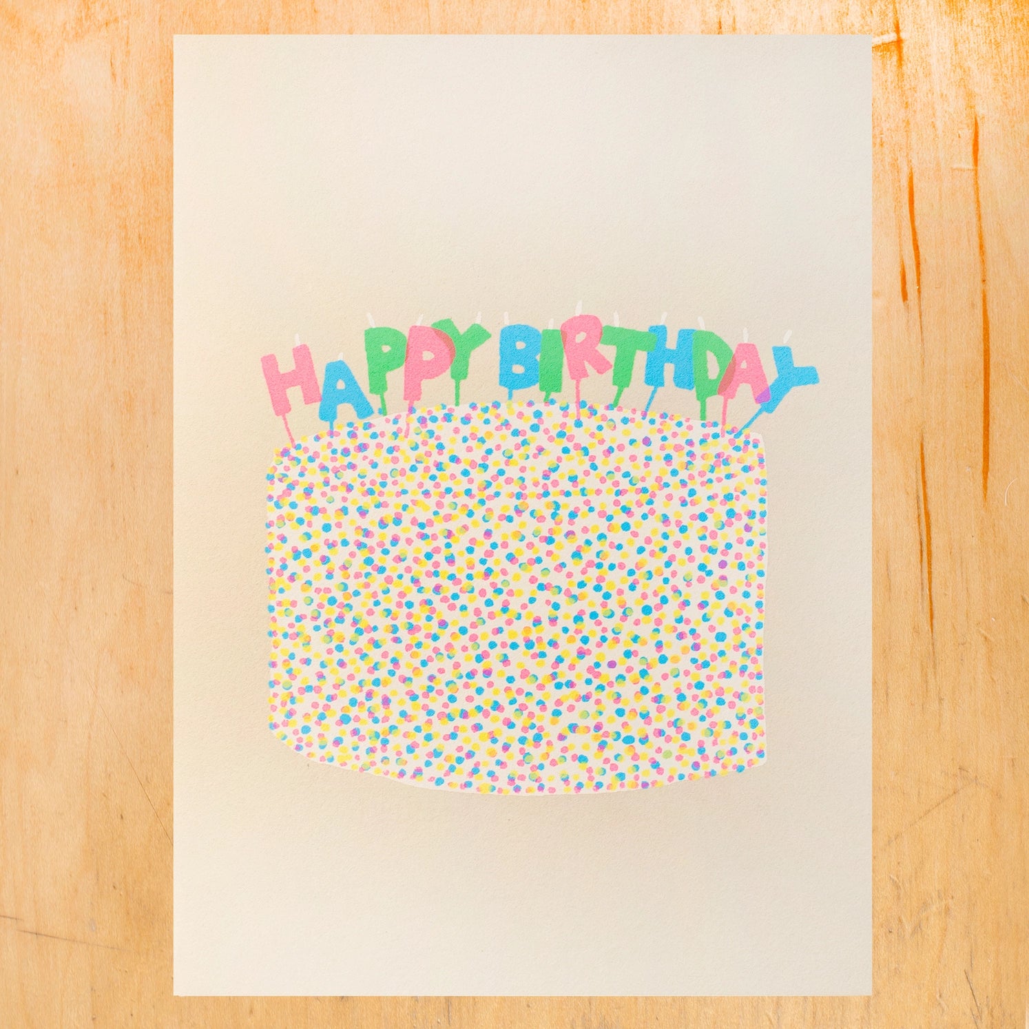 Birthday Cake Greeting Card - Twinkle Twinkle Little One