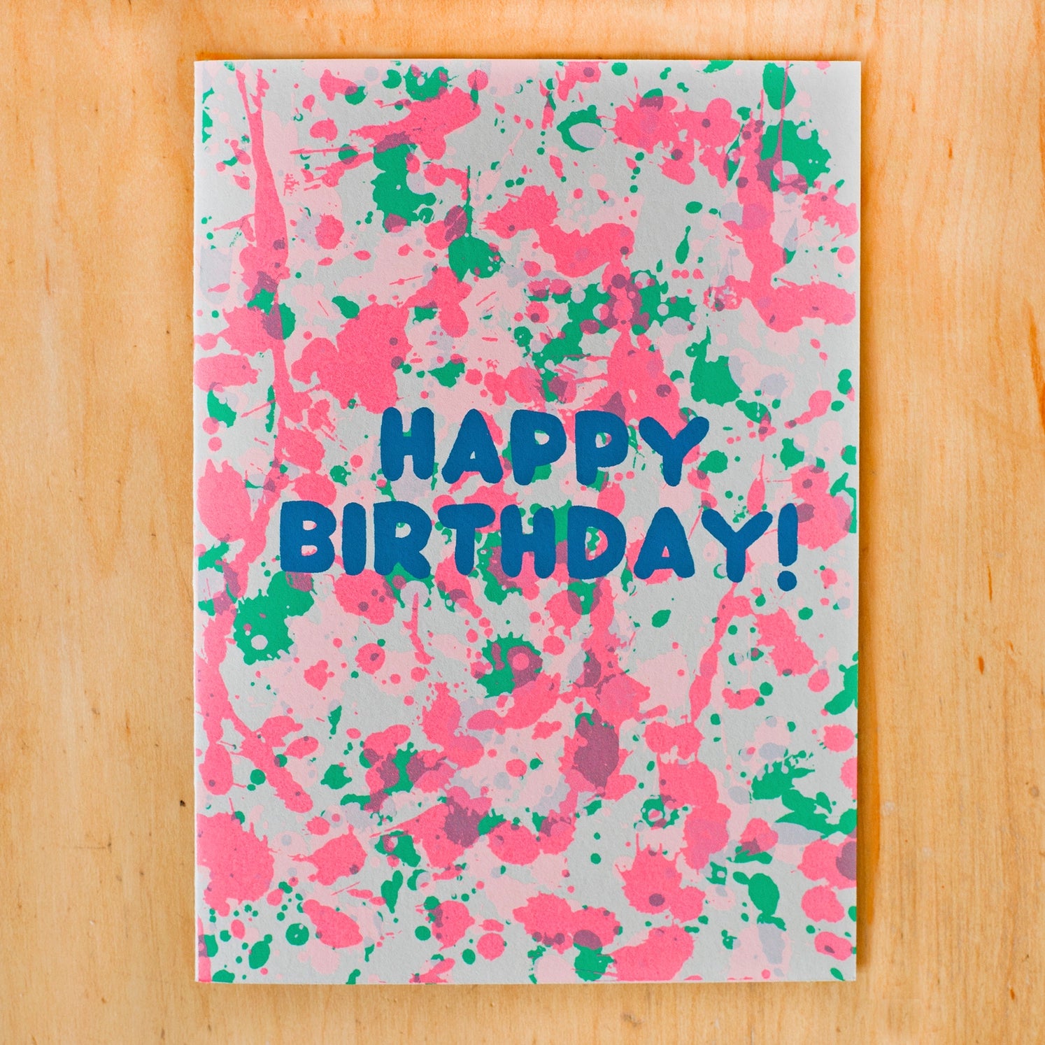 Birthday Splatter Neon Greeting Card - Twinkle Twinkle Little One