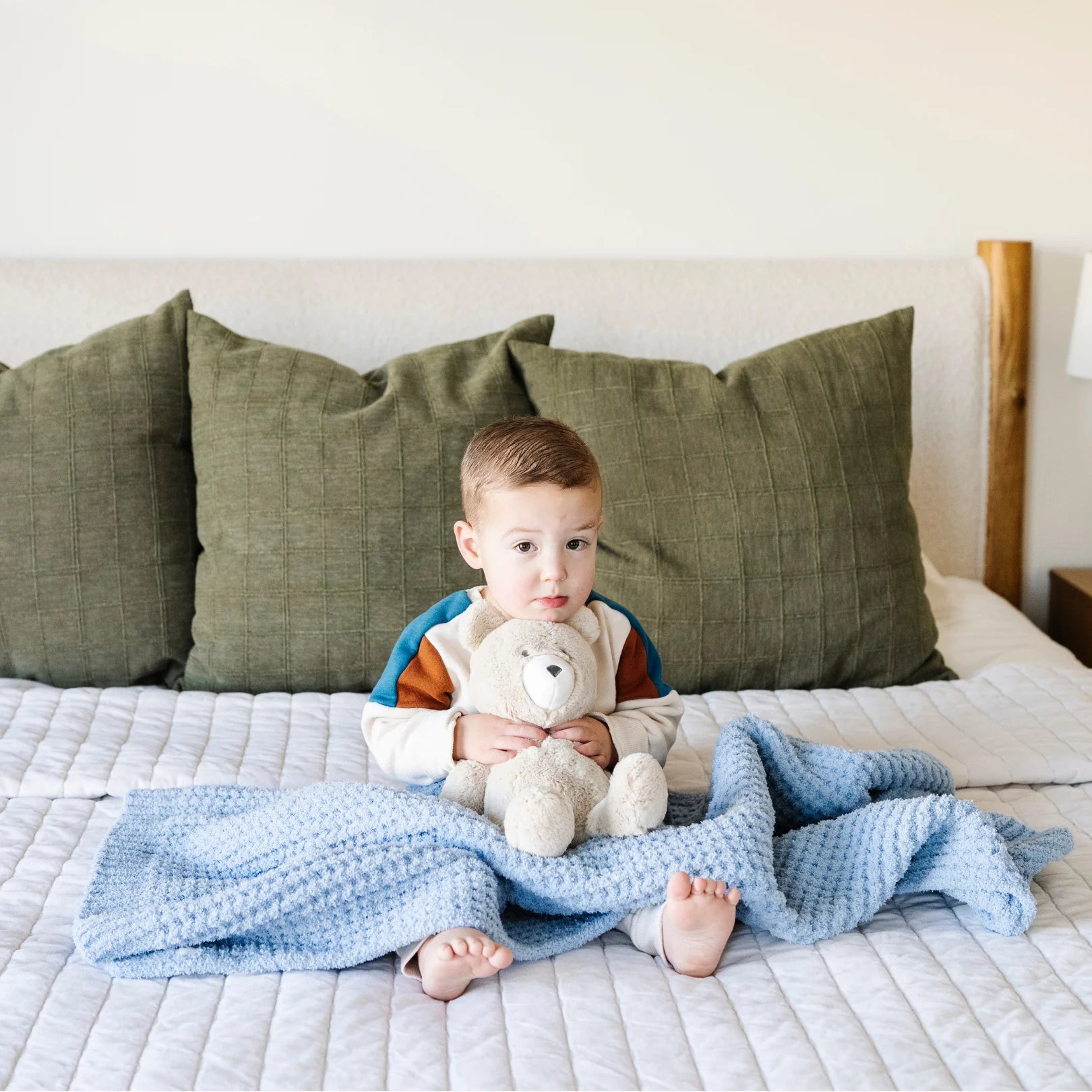 Waffle Knit Receiving Blanket - Twinkle Twinkle Little One