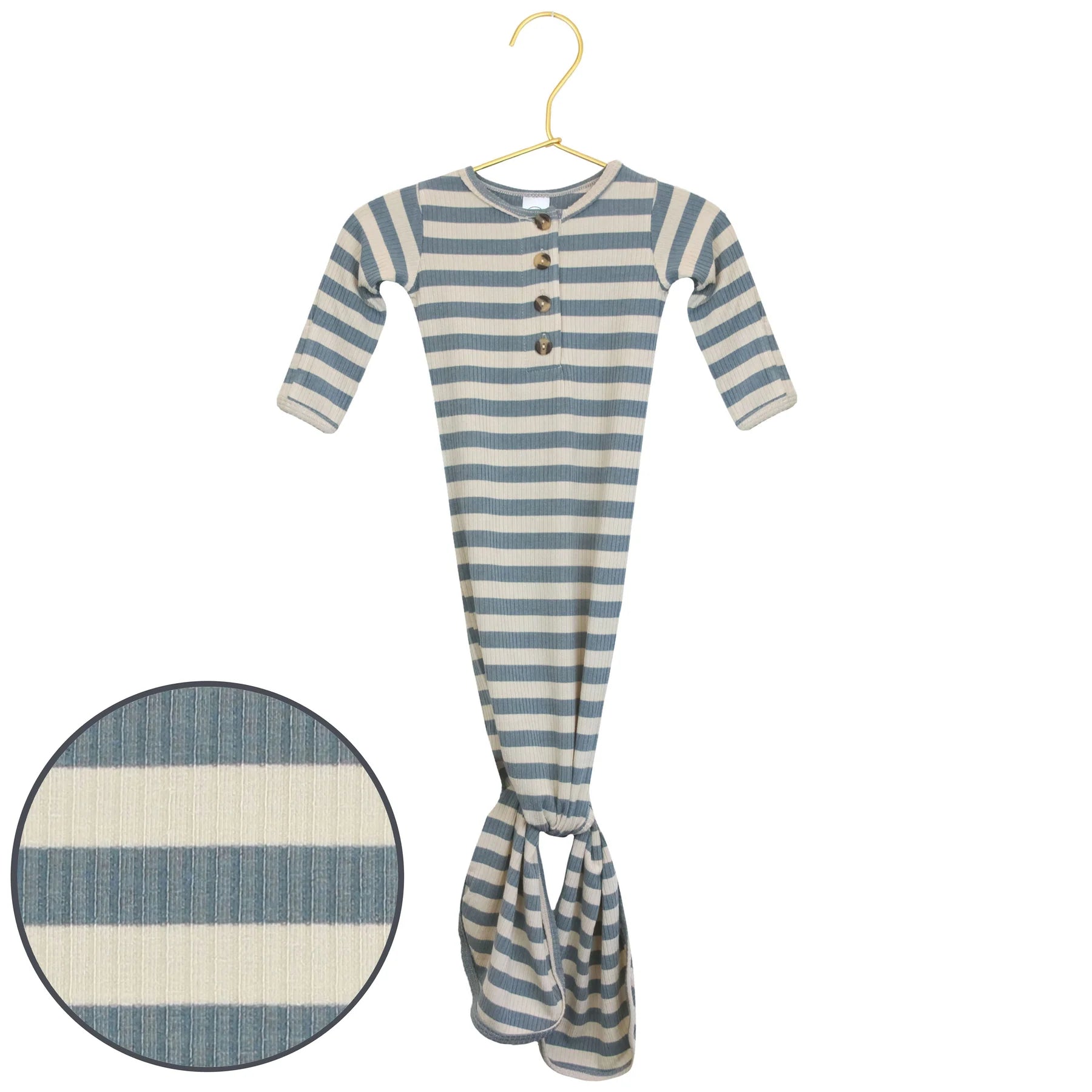 Lou Lou & Company Lincoln Ribbed Knotted Gown - Twinkle Twinkle Little One