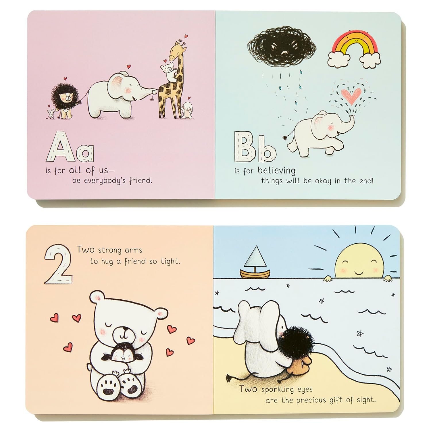 Books of Kindness: ABCs of Kindness; 123s of Thankfulness; Happiness Is a Rainbow; Friendship is Forever