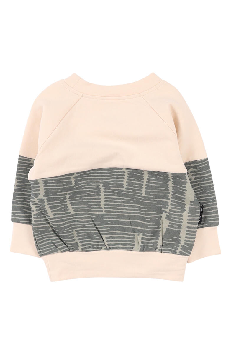 Broken Stripes Segment Sweat Top & Pant - Twinkle Twinkle Little One