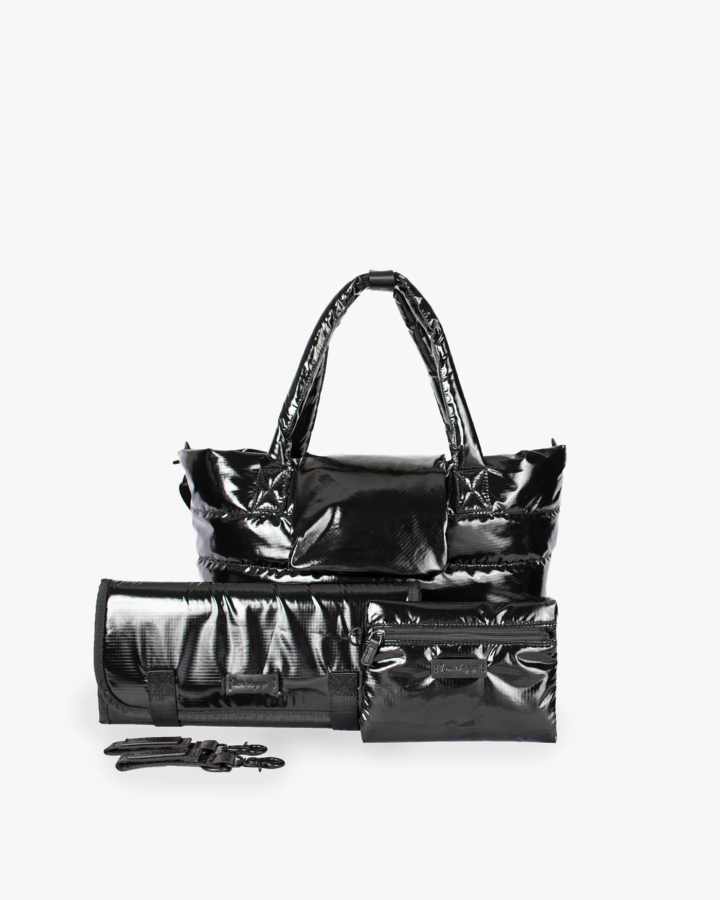 7 A.M. Enfant Capri Diaper Crossbody Bag - Black Polar - Twinkle Twinkle Little One