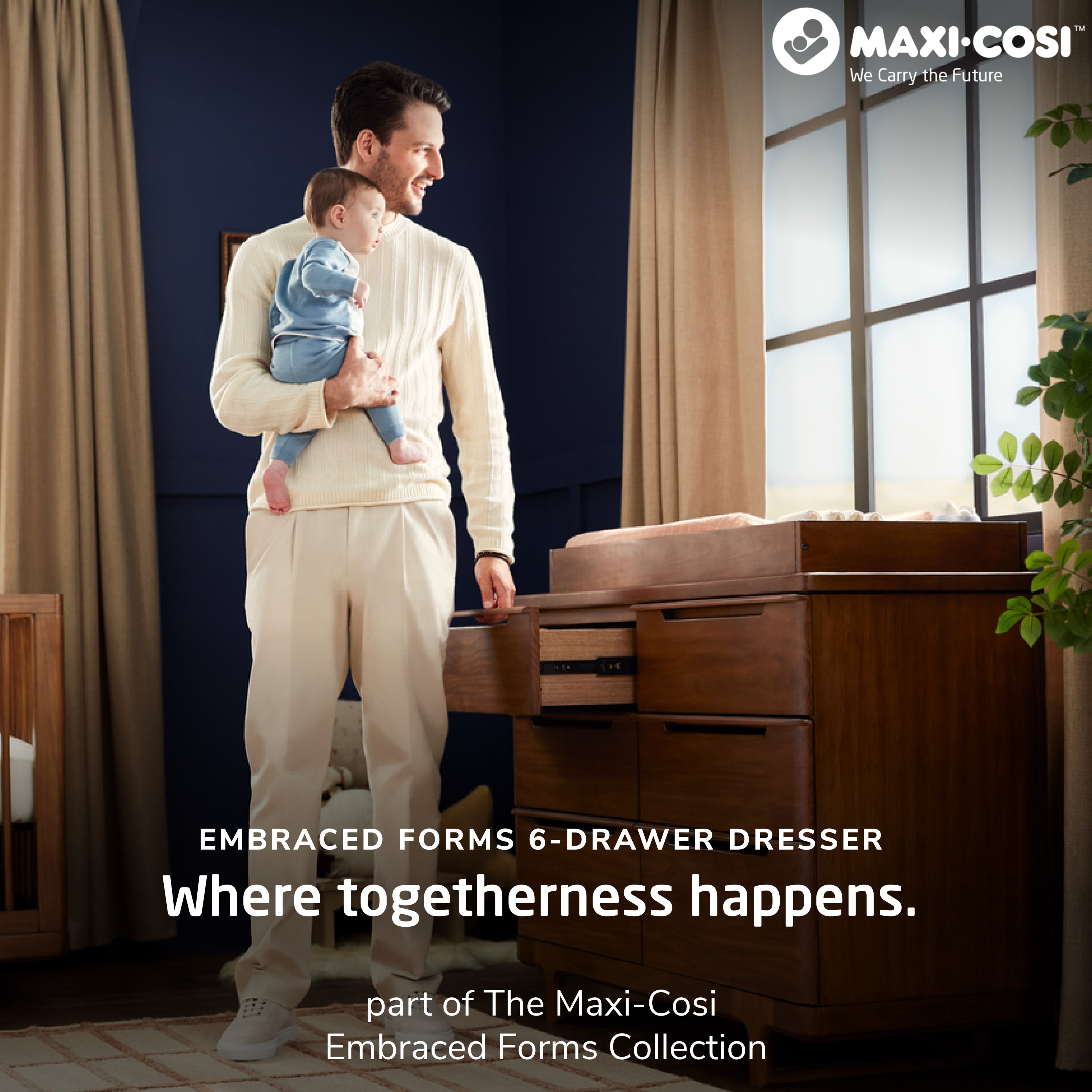 Maxi-Cosi Nursery Embraced Forms 6-Drawer Dresser