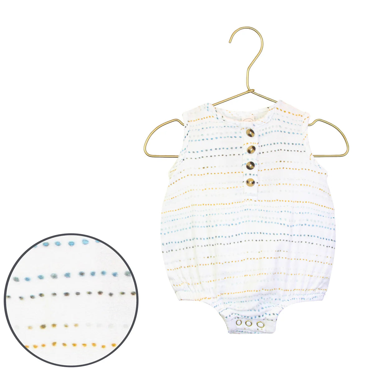 Lou Lou & Company CLOUD MUSLIN BUBBLE ROMPER - Conrad - Twinkle Twinkle Little One