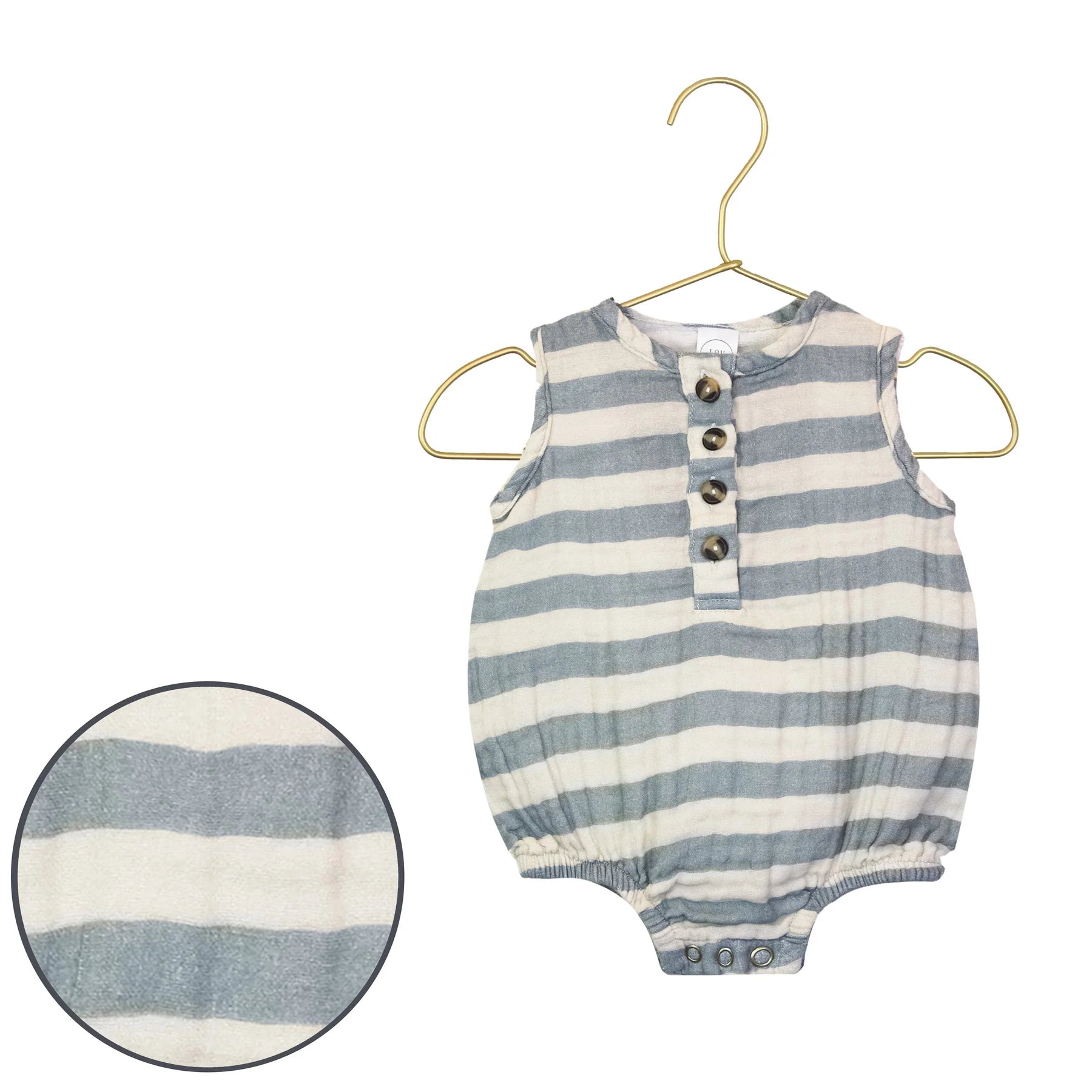Lou Lou & Company CLOUD MUSLIN BUBBLE ROMPER - Lincoln - Twinkle Twinkle Little One