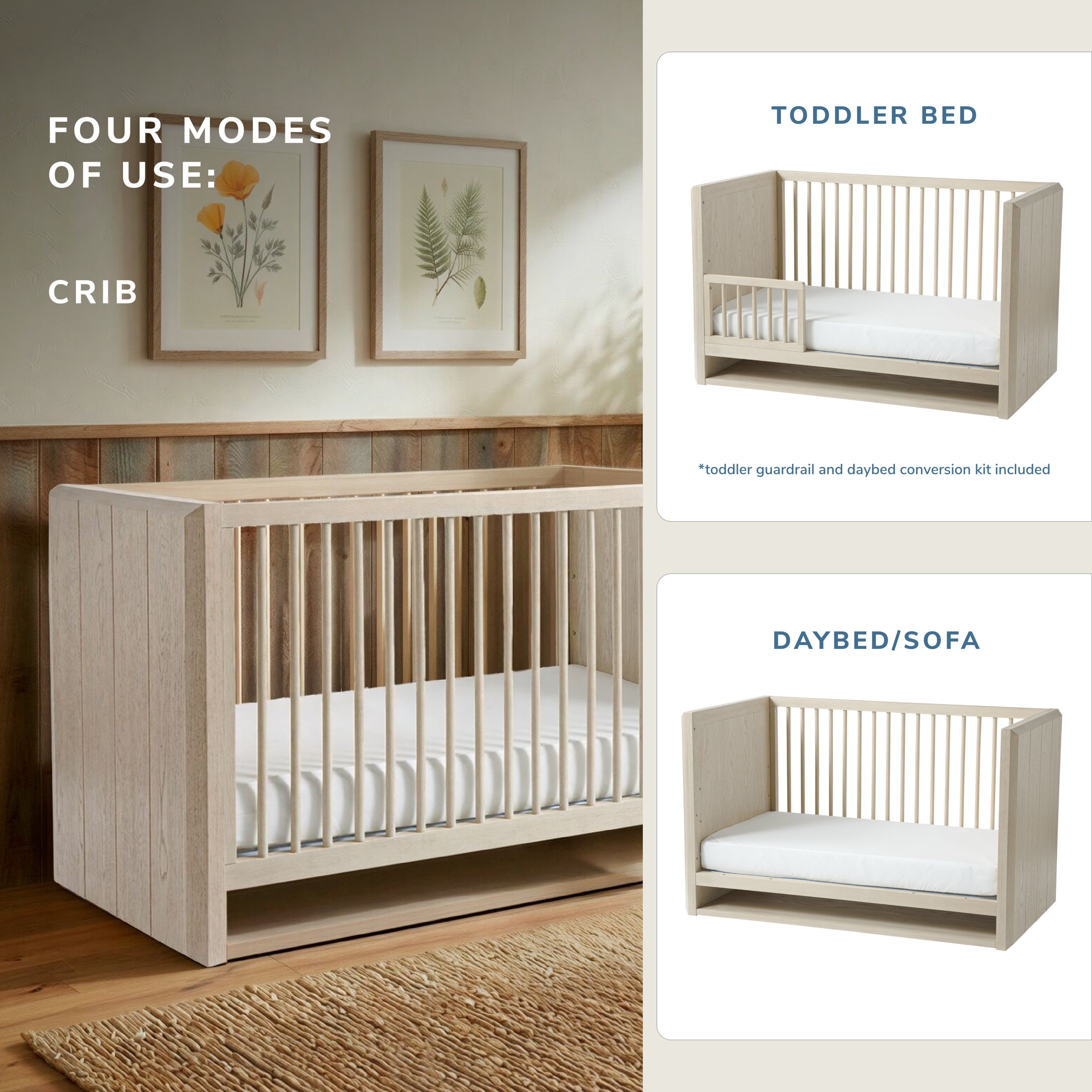 Maxi-Cosi Nursery NorCal 4-in-1 Convertible Crib