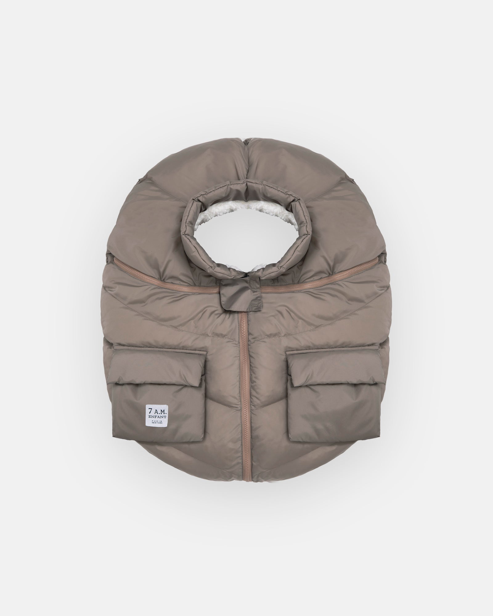 7 A.M. Enfant Car Seat Cocoon - Chestnut Oslo Cloud - Twinkle Twinkle Little One