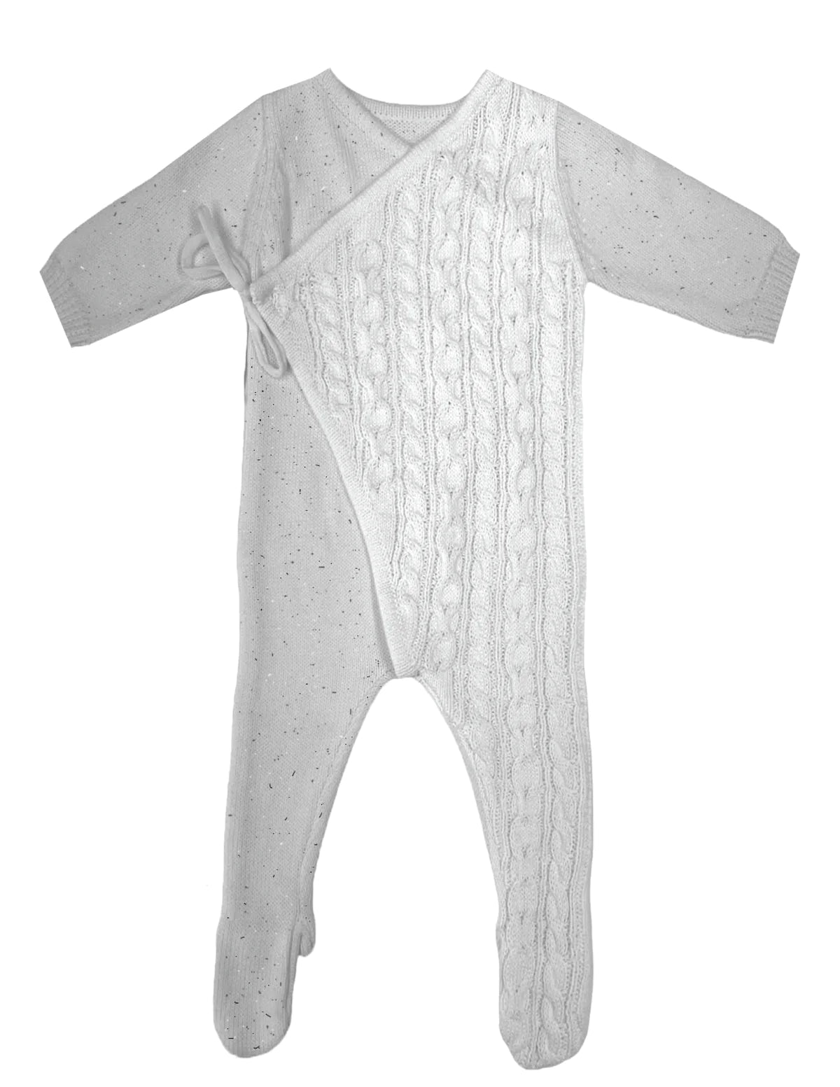 Cable Wrap Footie - Ivory - Twinkle Twinkle Little One