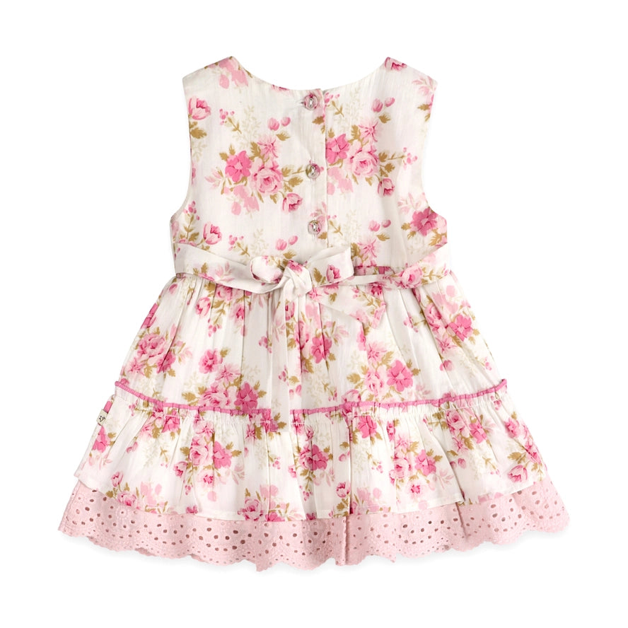 Camille Floral Organic Baby Dress & Bloomer
