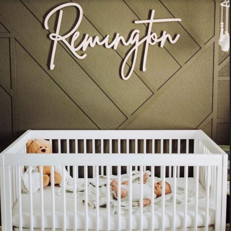 Sugar + Maple Personalized Wood Name Sign - Twinkle Twinkle Little One