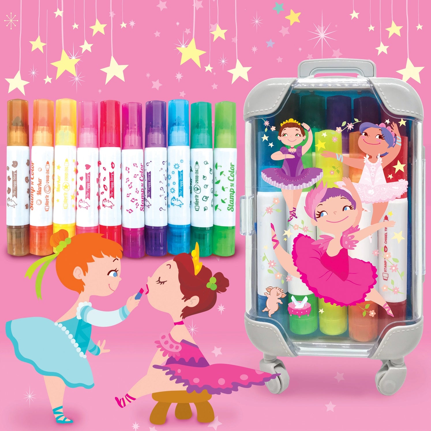 Color Pop: Stamp N Color Markers - Pretty Ballerinas - Twinkle Twinkle Little One