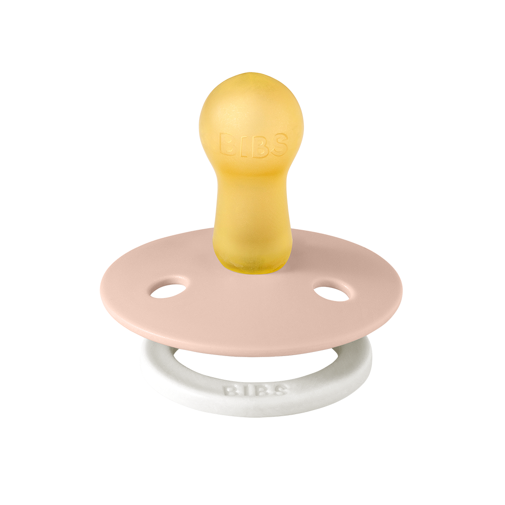 BIBS Colour 2 PACK Blush GLOW/Vanilla GLOW Pacifier 2 Pack - Twinkle Twinkle Little One