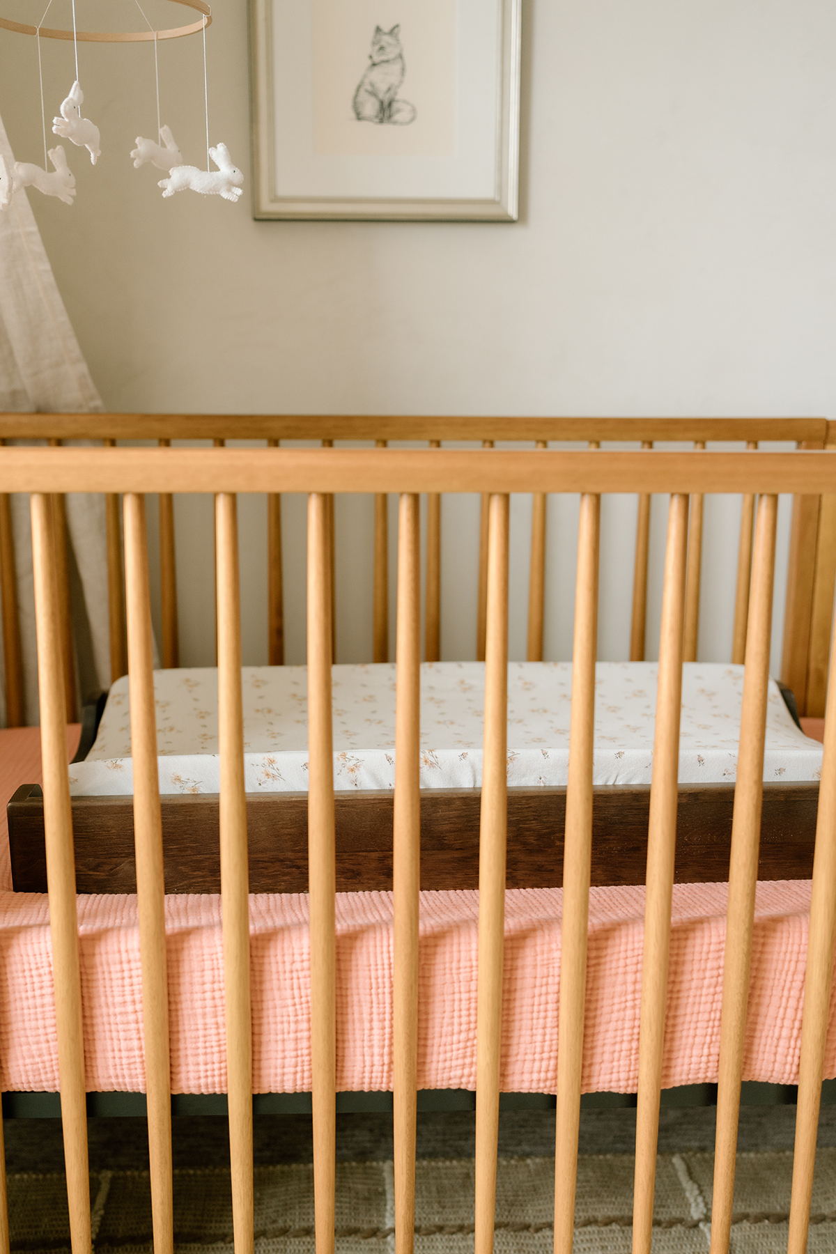 'Dainty Floral' Changing Pad Cover - Twinkle Twinkle Little One