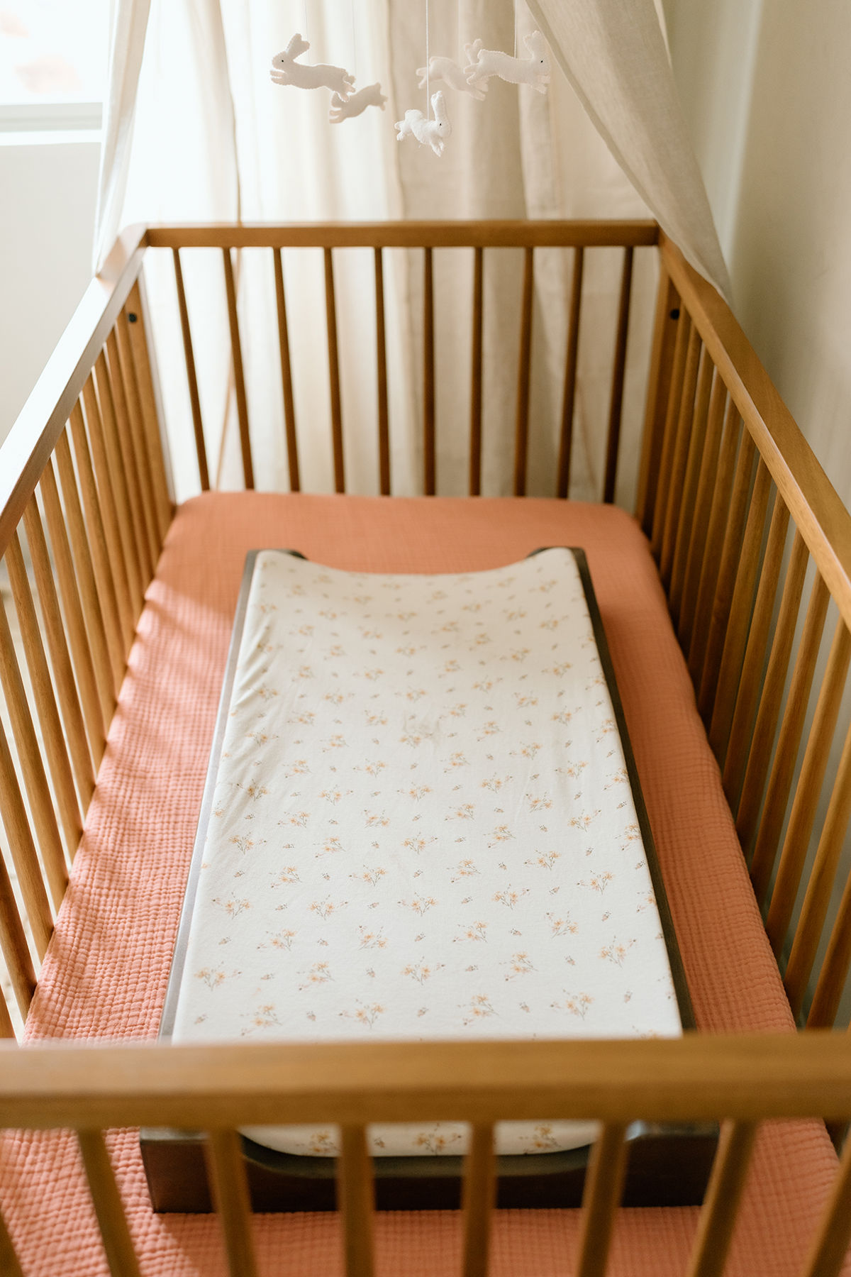 'Dainty Floral' Changing Pad Cover - Twinkle Twinkle Little One