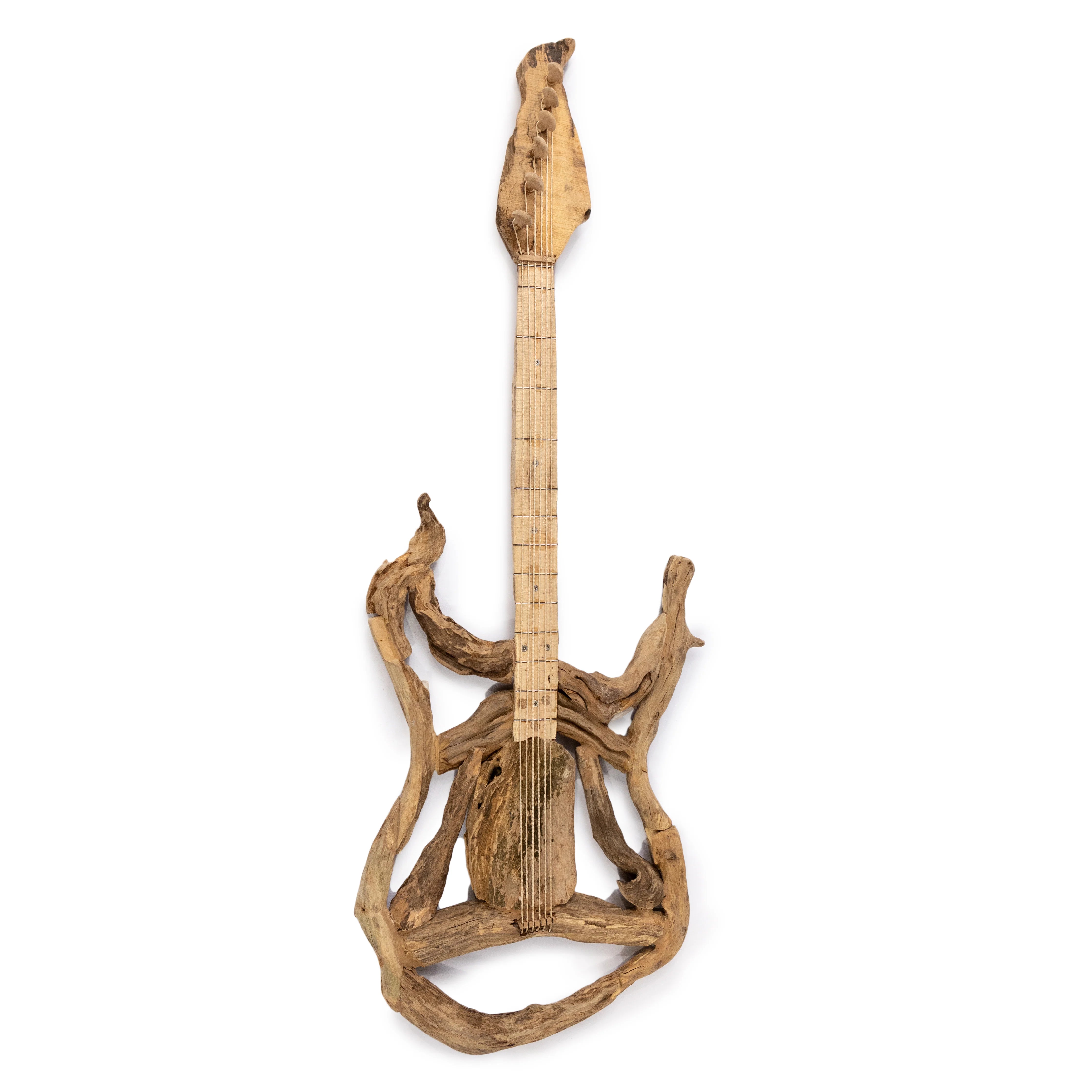 Driftwood Guitar with Strings - Twinkle Twinkle Little One