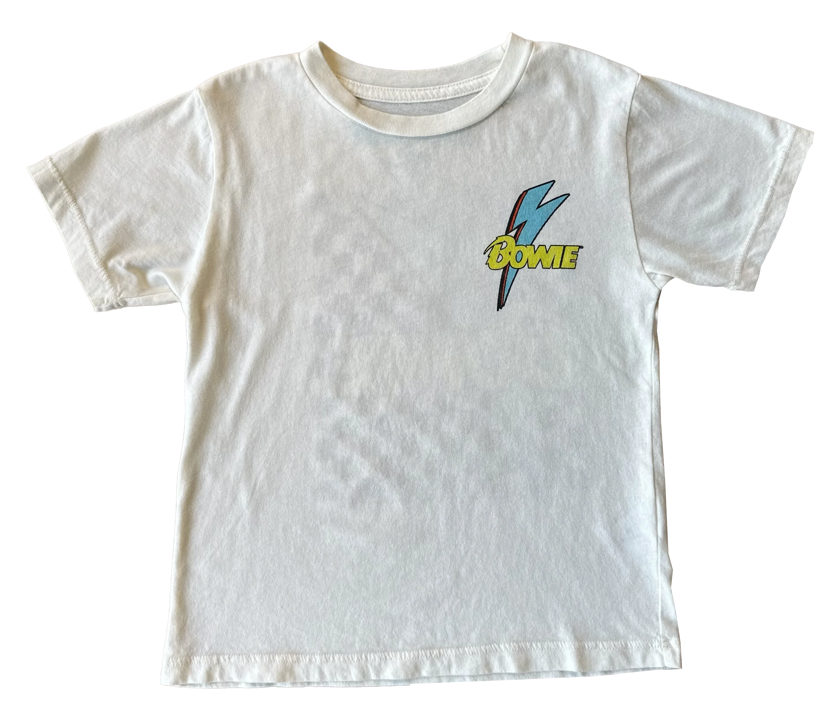 David Bowie Checkered Bolt Tee - Vintage white - Twinkle Twinkle Little One